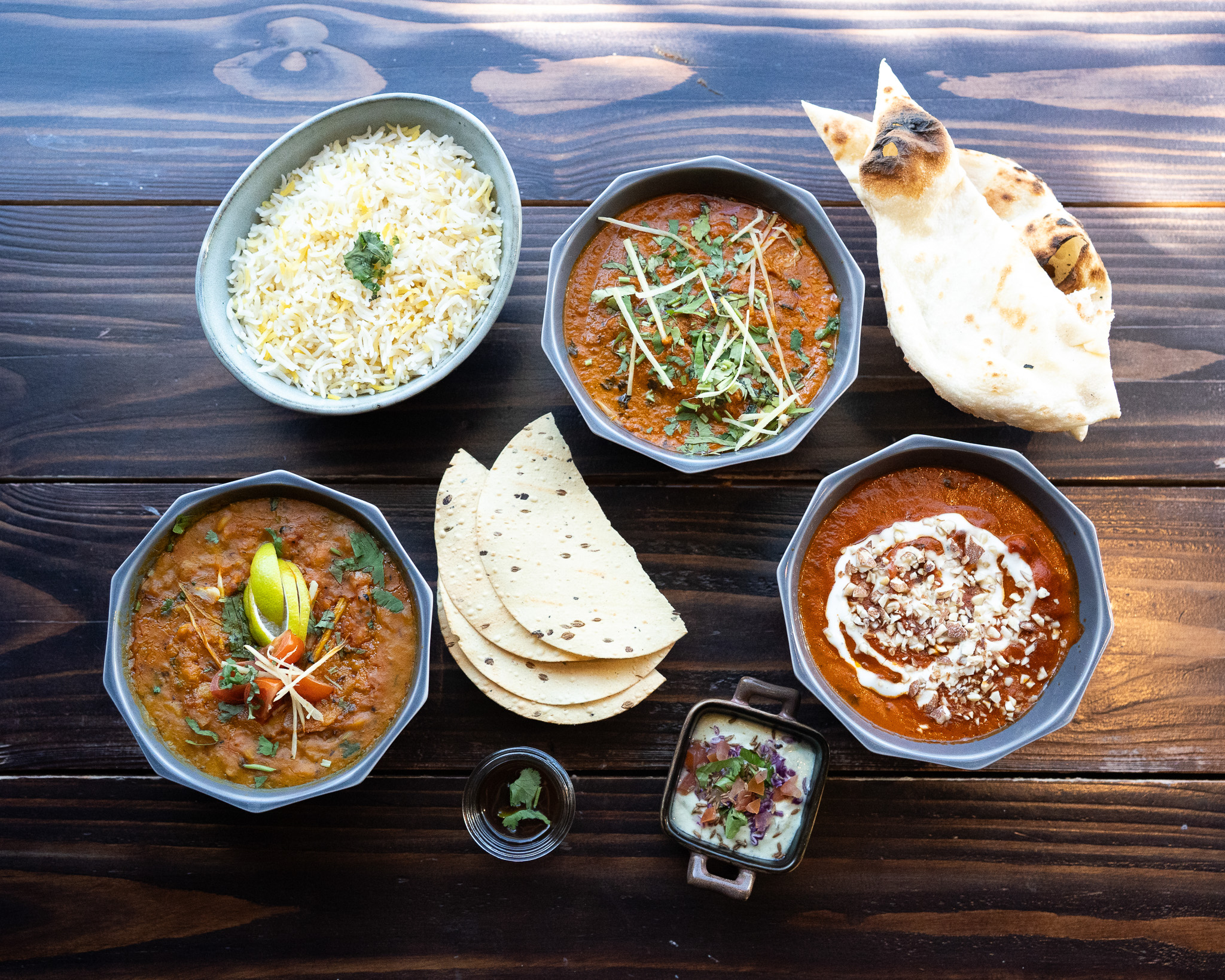Et udvalg af indisk mad fra Masala Magic